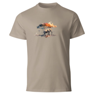 Elephant sunset - T shirt