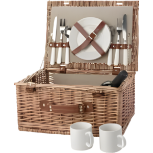 Mapumpi 2-Person Willow Picnic Basket