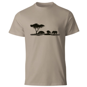 Rhino landscape - T shirt