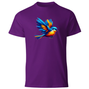 Colourfull bird - T shirt