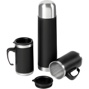Mapumpi Stainless Steel Flask & Mug Set