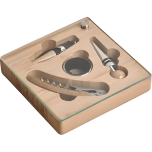 Mapumpi Bamboo Wine Accessories Set