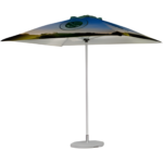 Fade Resistant Mapumpi Parasol Single Pole Umbrella 3m x 3m